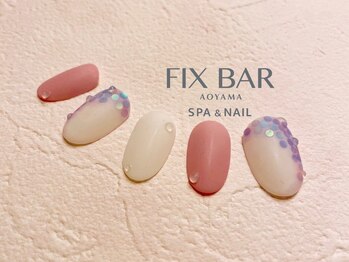 フィックスバー(FIX BAR)/紫陽花ネイル