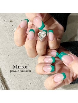 ミラー(Mirror)/フレンチネイル