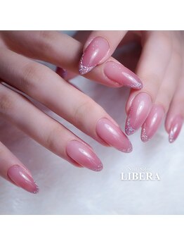 ラメフレンチネイル