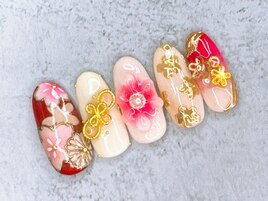 ◆成人式ネイルデザイン◆￥8500