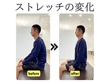 ストレッチヒーロー 岡山問屋町店/姿勢のビフォーアフター