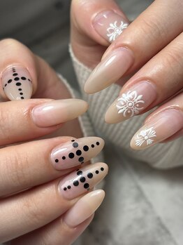 グラデーションポイントアート☆