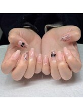 ネイルズイロハ 池袋西口駅前店(NAILS 168)/【自爪】アート Aコース (2-4本)
