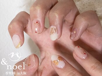 ノエル(Noel)/クリスマス リボンネイル