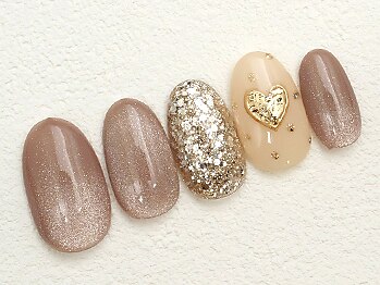 【定額】5490円★ハートネイル