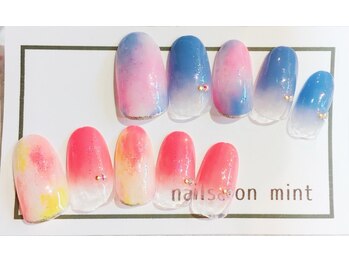 ネイルアンドアイ ミント(nail&eye mint)/3月キャンペーンネイル☆¥6480