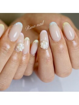 リノ ネイル(Rino nail)/カラフルフレンチネイル