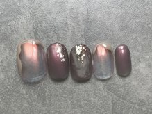 カラネイル 南森町店(calla nail)/オーロラオレンジミラー