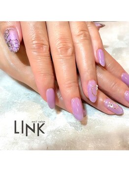 リンク(LINK)/大人パープル お花アート