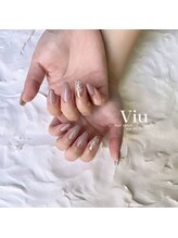 ビュウ 小倉店(Viu)/ニュアンス牛柄ネイル