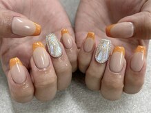 ネイルサロン レクラン(Nail Salon L'ecrin)/オレンジネイル 新宿/新宿三丁目