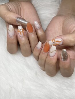 ジェイエフワイネイル(JFY nail)/【長澤】リボンネイル