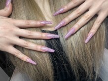 プチマッシュ 学芸大学( pucci maSH)/ピンクグリッターネイル