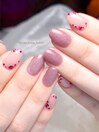 春/桜/モーブピンク/ハート