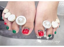 リノ アメージング(Lino.amazing)/スイカフットネイル