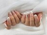 新規【ハンド】長さ出し10本＋フレンチネイル（ベースカラー込）　11700円