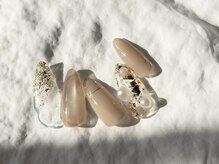 アトリエエル(atelier eL)/ゴールド×パールネイル