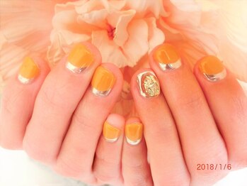 グランチュール(Grantulle)/ミラー逆フレンチネイル