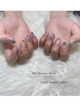 KZビューティ スタイル(KZ Beauty Style)/インクネイル風ニュアンス♪