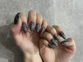 92 黒ラメワンカラー