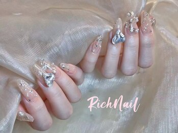 リッチ(Rich)/クリア感MAXのちゅるんネイル♪