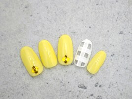 チェックネイル☆パステルカラー