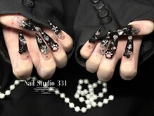 サンサンイチ 関内店(331)/黒グラデーション×クロム