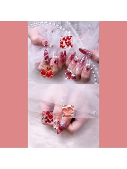 ちゅるさくらんぼネイル