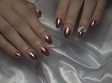 プリュム(plume)/ミラーグラデーションネイル