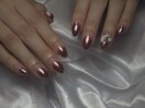 ミラーグラデーションネイル
