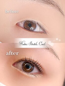 ココラッシュヤナガワ(二重ストレッチカール CoCo Lush 柳川)の写真/瞼が重い、下向きまつげ、年々細くなるまつげetc...その「まつげのお悩み」、当店にお任せください◎