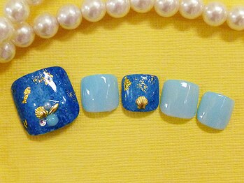 ネイルサロンレアリッチ 銀座店(Rare Rich)/フット定額¥8990 カラー変更OK