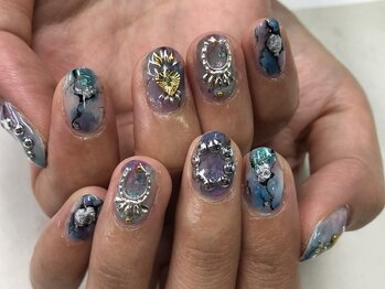 イビズ 新宿店(eviz)/大理石ネイル