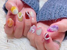 アイネイルズ 吉祥寺店(I nails)/カラフルうねうね