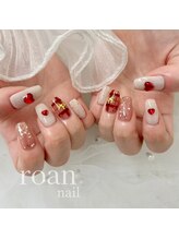 ロアンネイル(roan nail)/赤チェック
