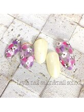 レイラ ネイルサロンアンドスクール(Leyla nailsalon&school)/nn110小花ネイル