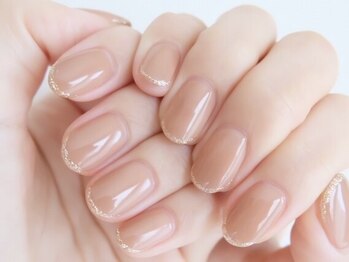 モコモコネイル(mokomoko nail)の写真/【ワンカラー￥5500～】お手元になじむシンプルで上品なネイルを♪お得なクーポン多数ご用意あり◎