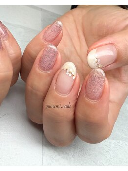 ユメミネイルズ(yumemi.nails)の写真/季節に合わせて更新！大人女性にピッタリな上品キレイめアートが豊富◎モチもよく満足の仕上がりに♪
