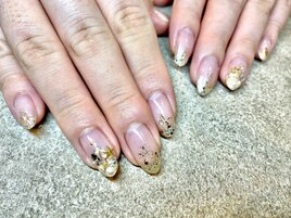 【パラジェル】グリッターネイル