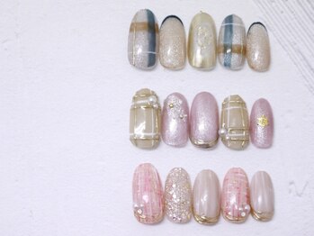 グラシア 川口本町店(GRACIA)の写真/【川口】シンプル系のデザインも豊富！安心の定額制ネイルが人気♪上品で指先を美しく演出☆ハンドケアも◎