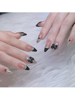 アキコネイルサロン(Akikoネイルサロン)/10本長さだし＋持ち込みデザイン