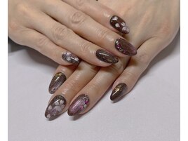 夜桜ネイル(担当:YU)