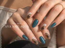 抜け感べっ甲ニュアンスネイル