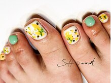 タスメット(+met)/～ミモザフットネイル～