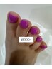 【foot nail】夏季限定☆ワンカラー￥8800→8300～　フットバス込♪