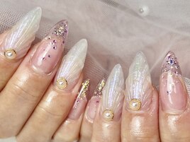 長さだしスカルプ定額制夏ネイル