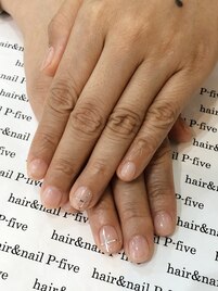 シンプルラインネイル♪