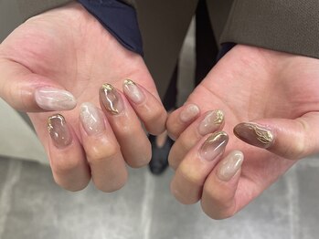 イビズ 新宿店(eviz)/もやもやネイル