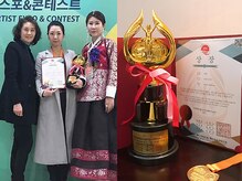 実績：韓国美容大会　１位金賞受賞