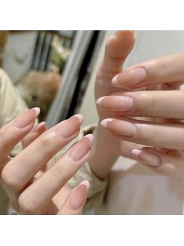 ヘブン ネイル 鶯谷(HEAVEN Nail)/Cute French Tips Nails